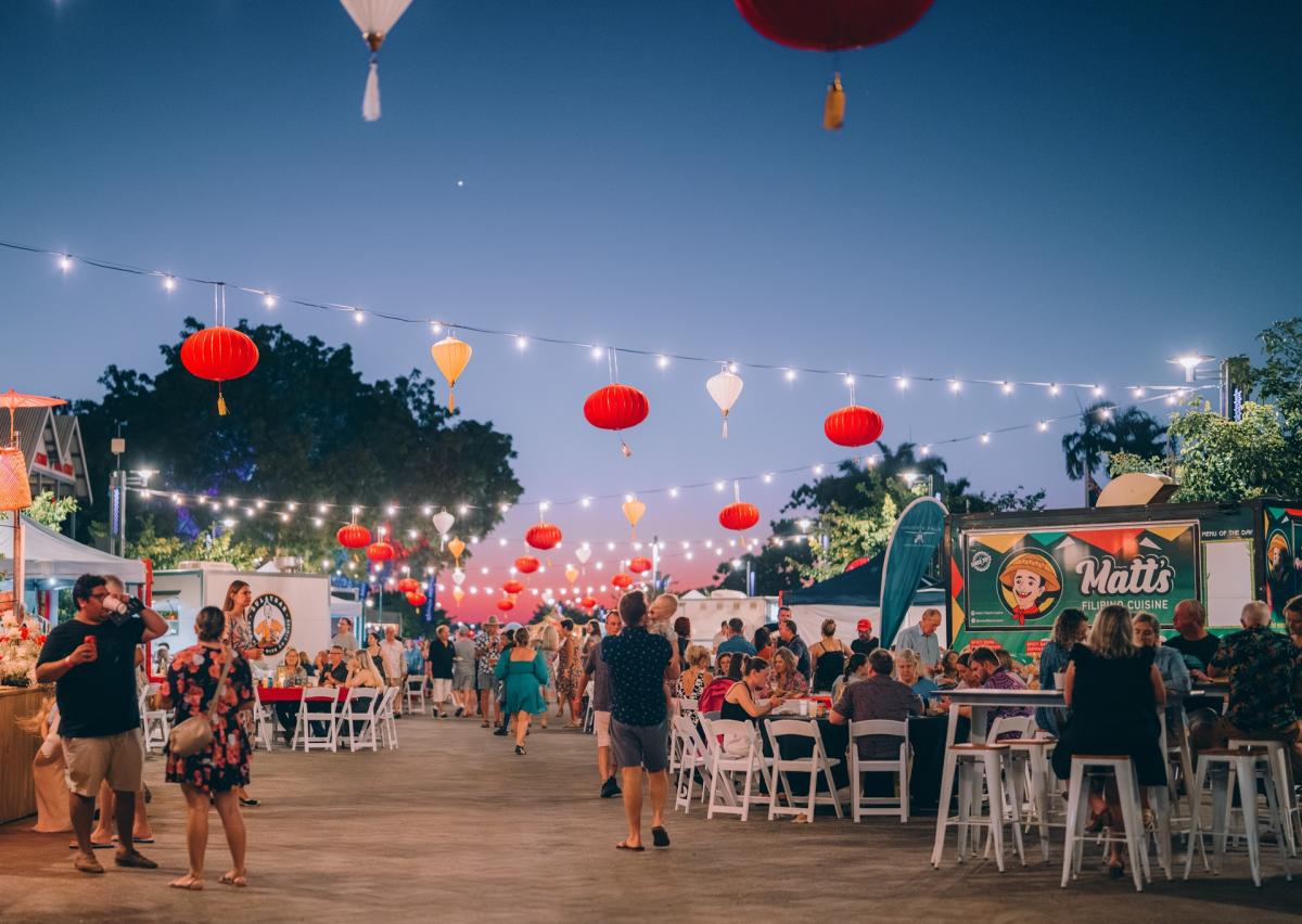 Chinatown Feast, a hawkers market style event in Broome's Chinatown during Shinju Matsuri