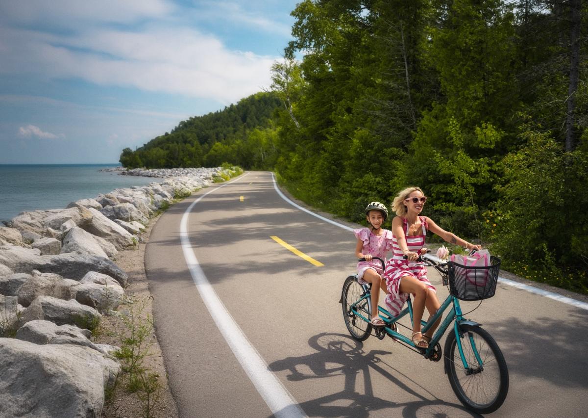 tandem bike ride