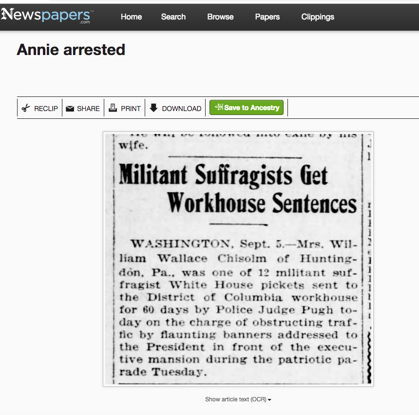 Anne Arrested