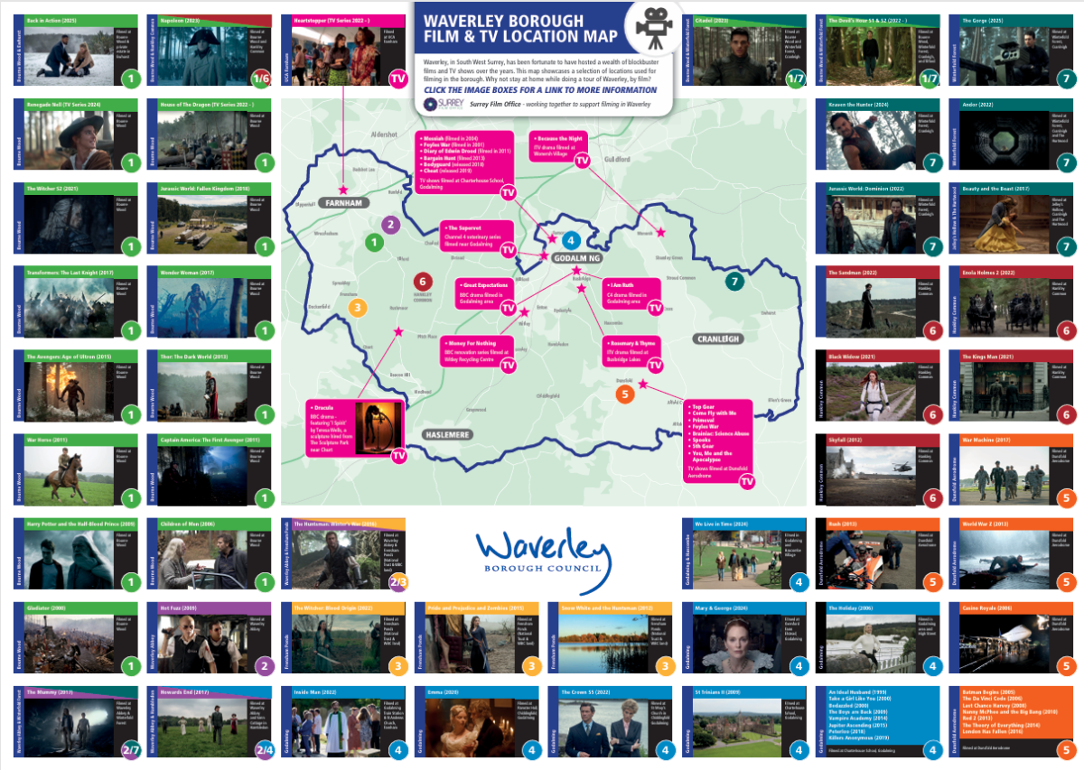 Waverley Film Location Map