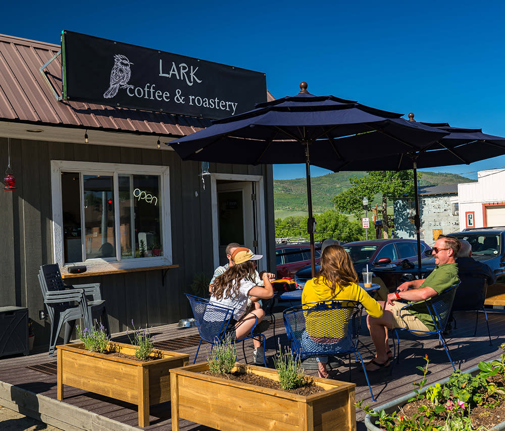 Granby Main Street Lark Coffee Patio