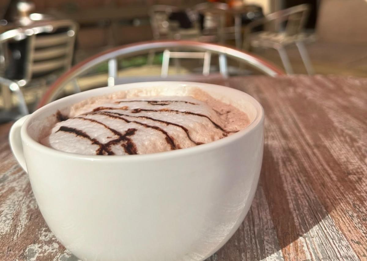 A cup of hot chocolate at Valerio's