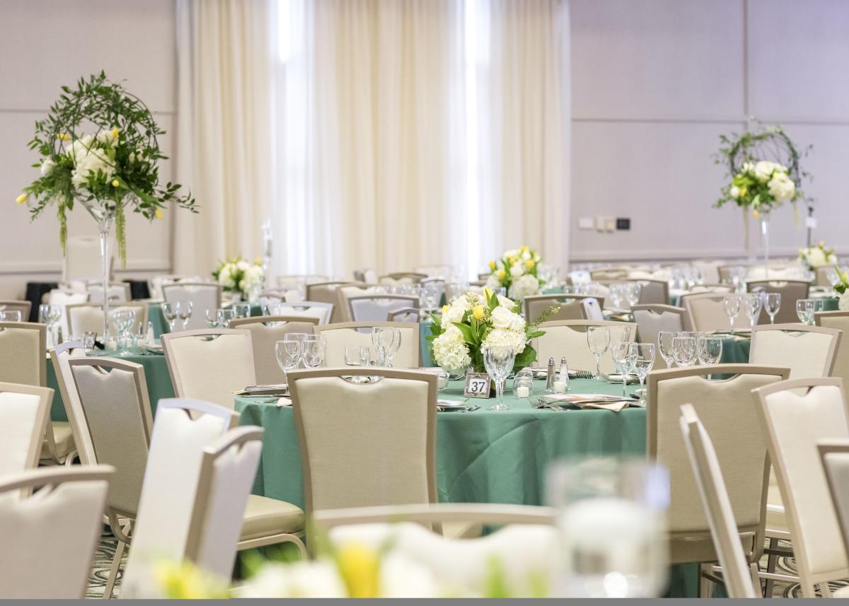 Photo of the banquet space at the Gillespie Conference Center