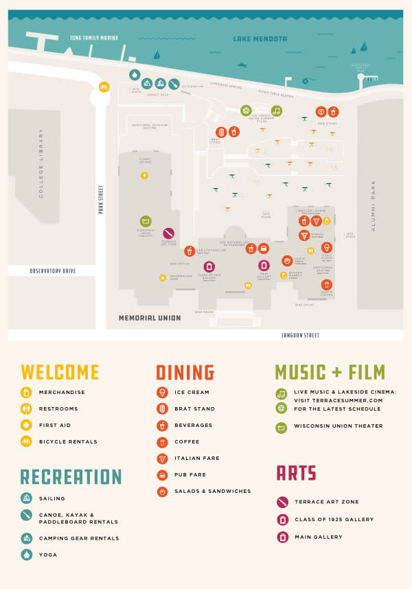 Memorial Union Terrace Map