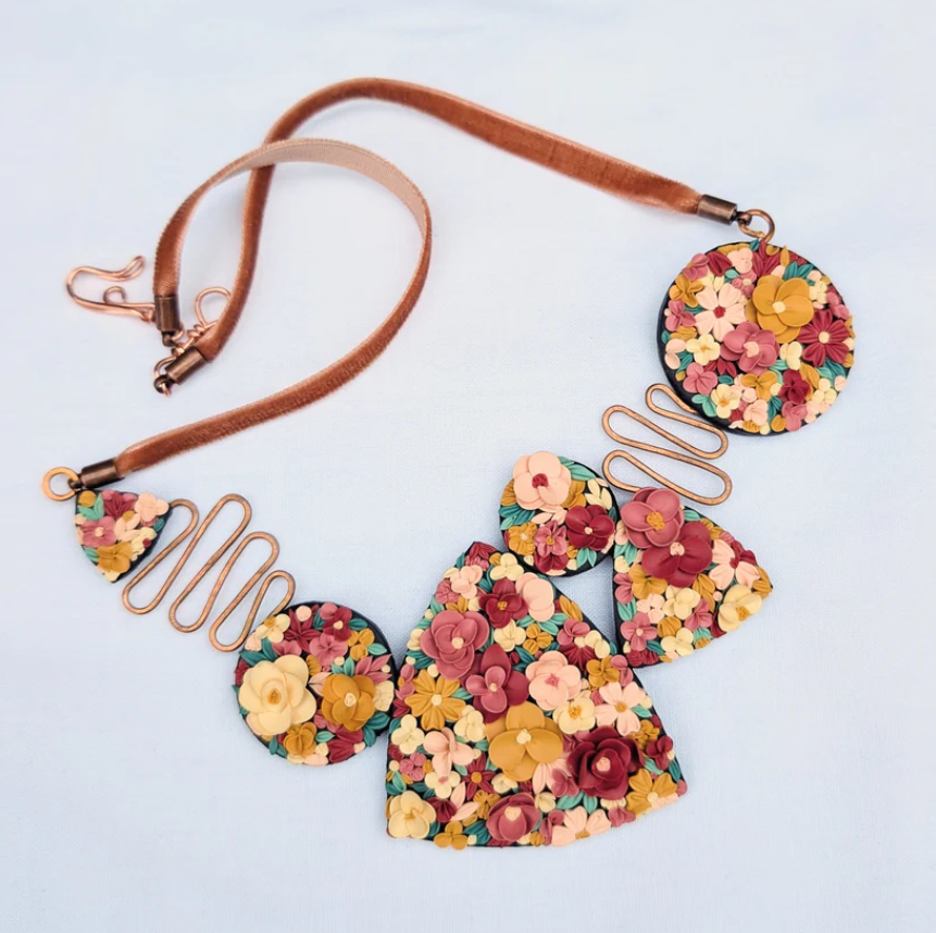 Clay pendant by Jennifer Benner-Willis