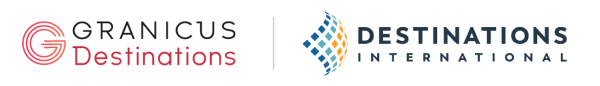 Granicus Destinations logo next to the Destinations International logo