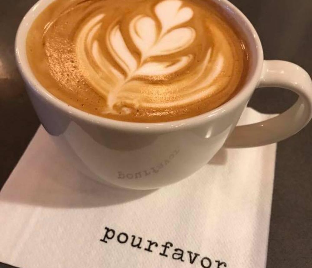 Pour Favor Logo + Coffee