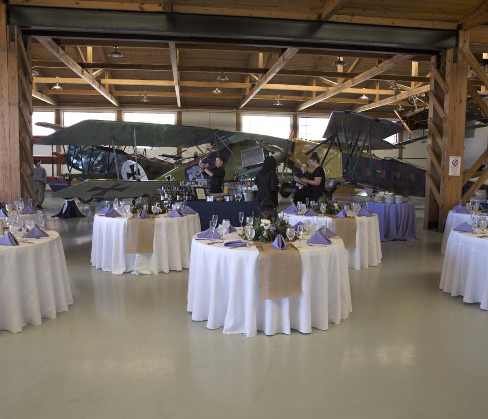 Wedding WWI Hangar