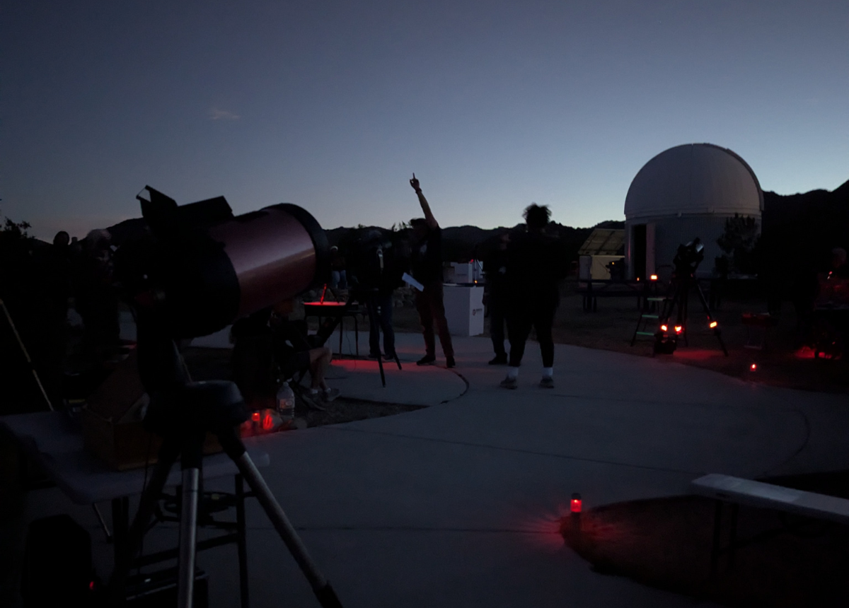 Stargazing at Sky's The Limit Observatory and Nature Center Twentynine Palms California