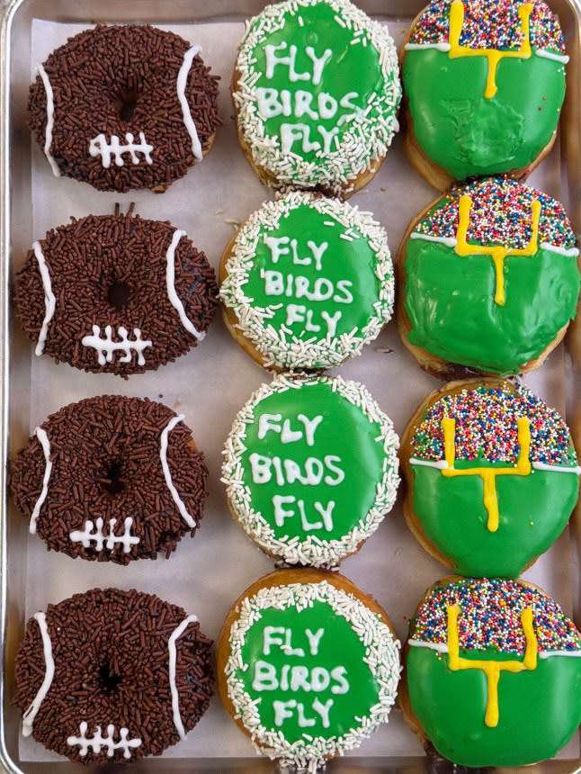 Eagles donuts from Donerds Donuts in Bethlehem
