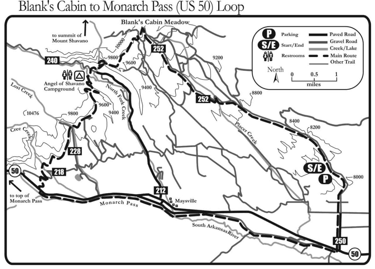Blanks-Cabin-to-Monarch-Pass-map