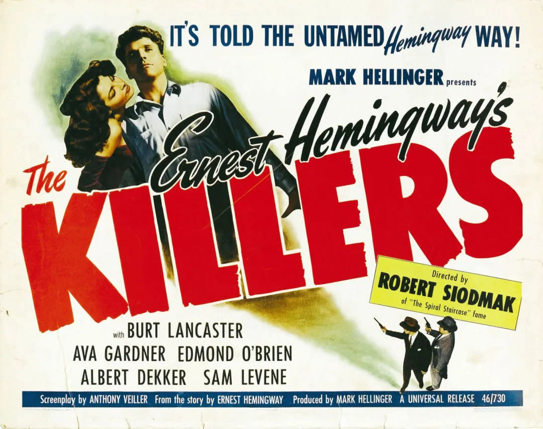 Movie Poster Art for Ava Gardner Film The Killers