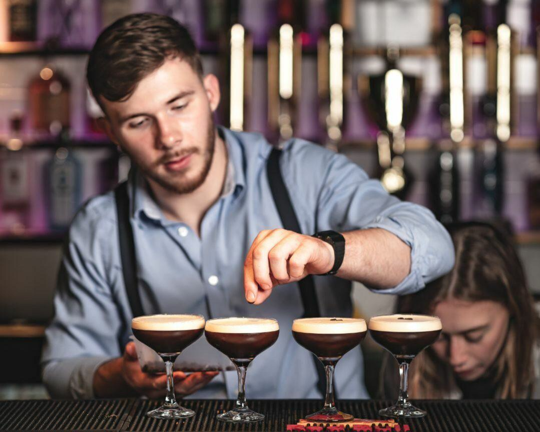 CRIB bartender cockatil making