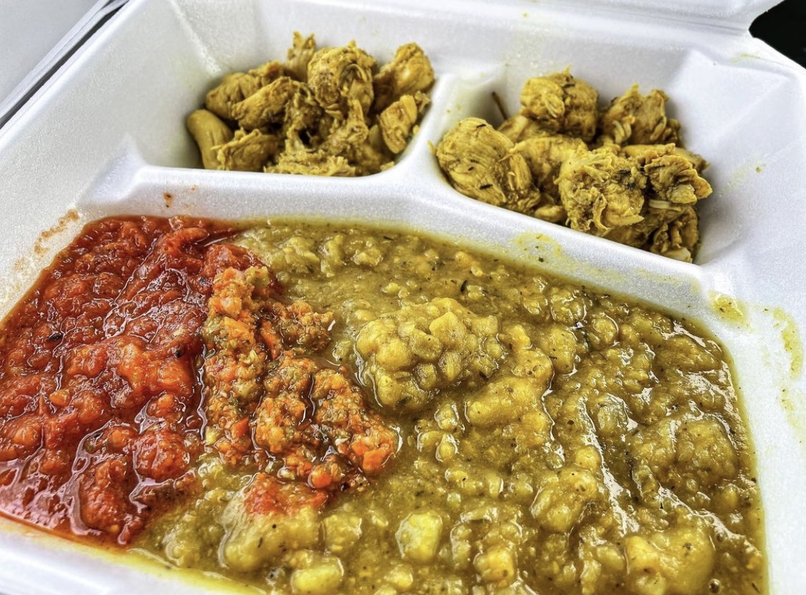 Channa & aloo from Jamaican Patty Co.