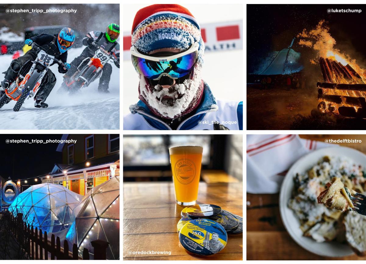 Ice Races, Noquemanon Ski Marathon, Ish Ski Jumping Tournament, Blackrocks Brewery, Ore Dock Brewery, Delft Bistro
