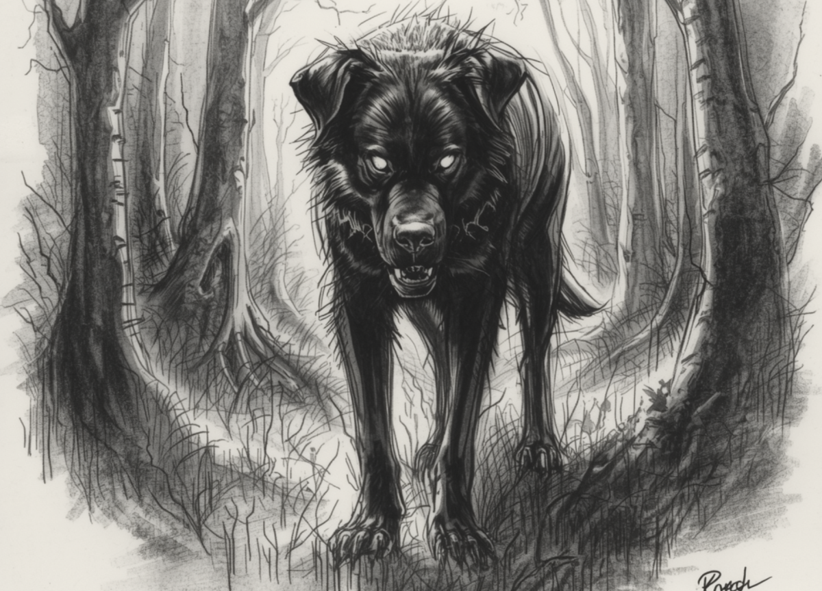 Black Shuck Drawing