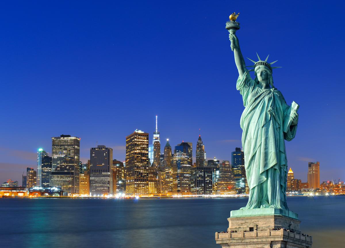 Statue of Liberty at Night