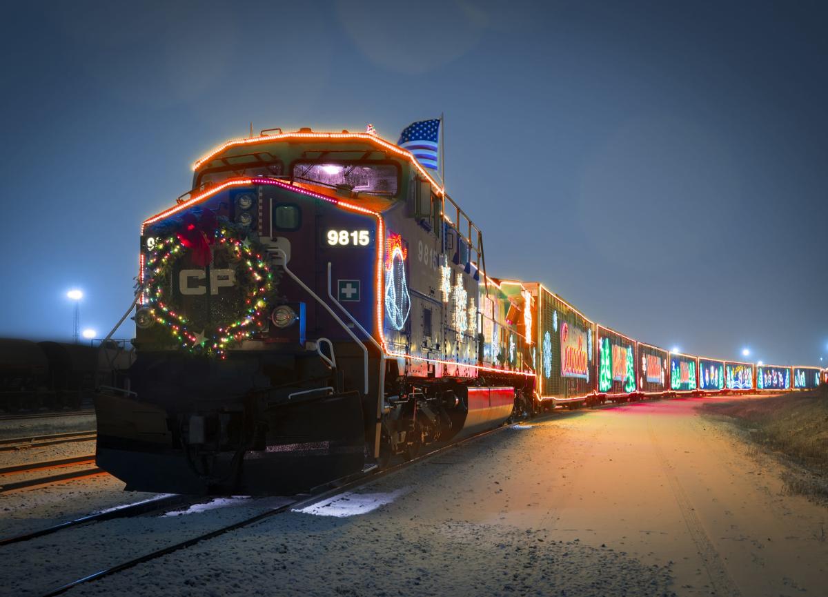 Decorated Holiday Train