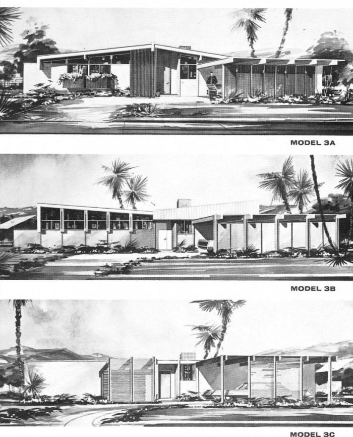 3-Palmer-and-Krisel-Elevation-Sketches-MCM-Home-Design Built by Alexanders