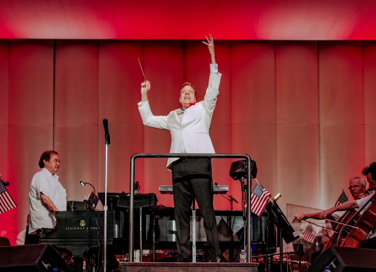 Houston Symphony at The Cynthia Woods Mitchell Pavilion During Star-Spangled Salute