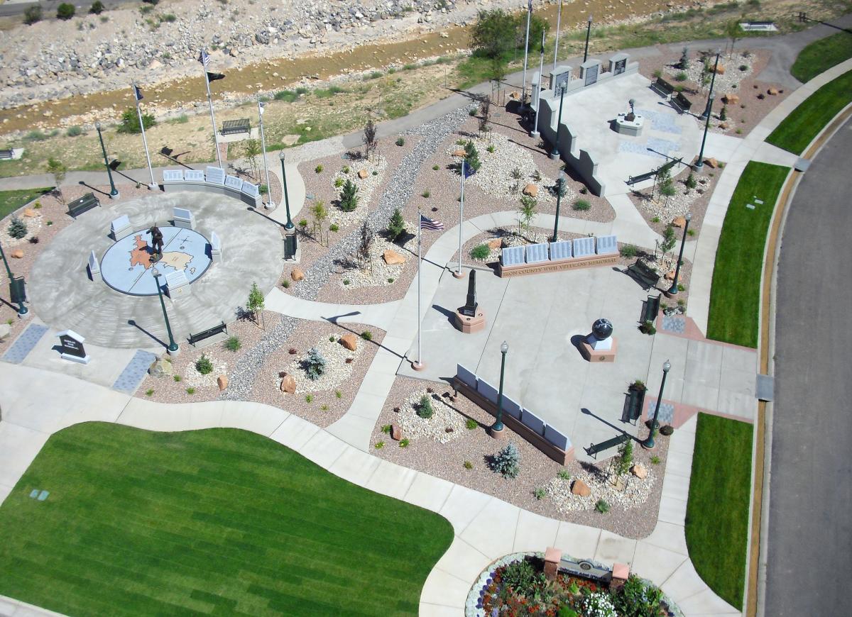 Overhead View of Veteran's Memorial Park