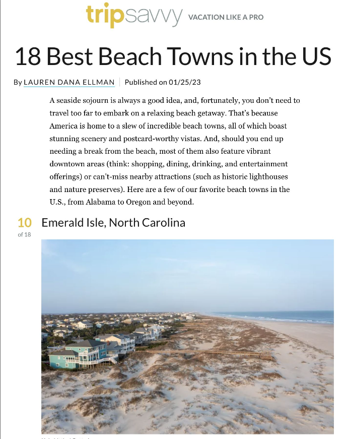 Tripsavvy 18 Best Beach Towns in the US