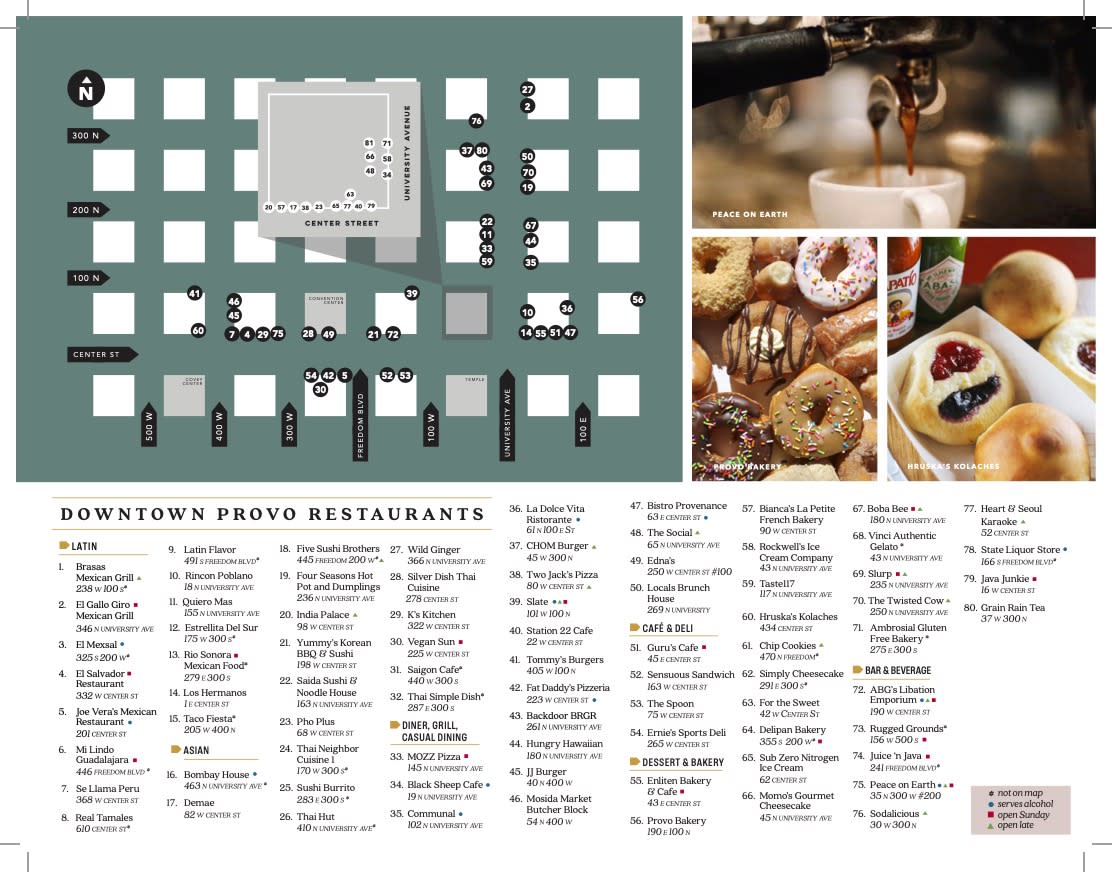 Downtown Provo Dining Guide 2