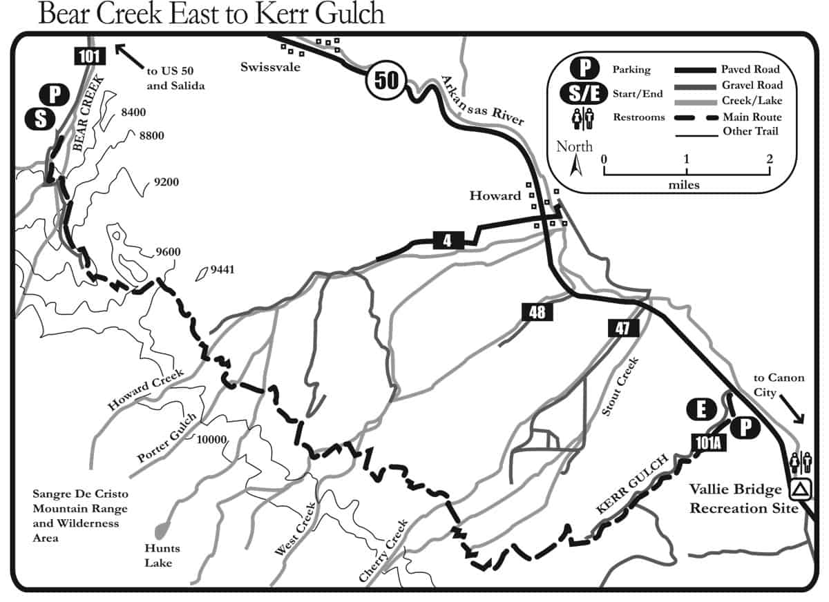 Bear-Creek-to-Kerr-Gulch-map