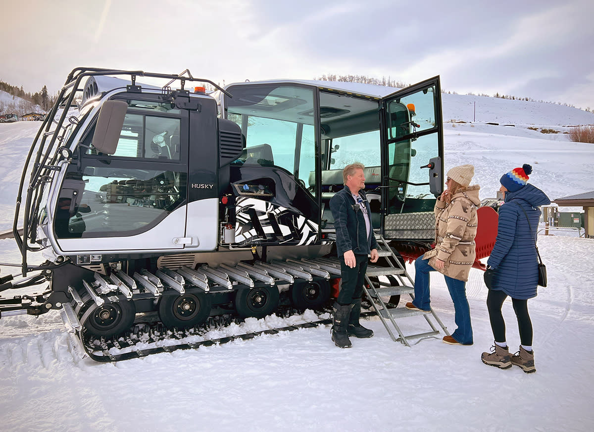 Climbing on Snowcat