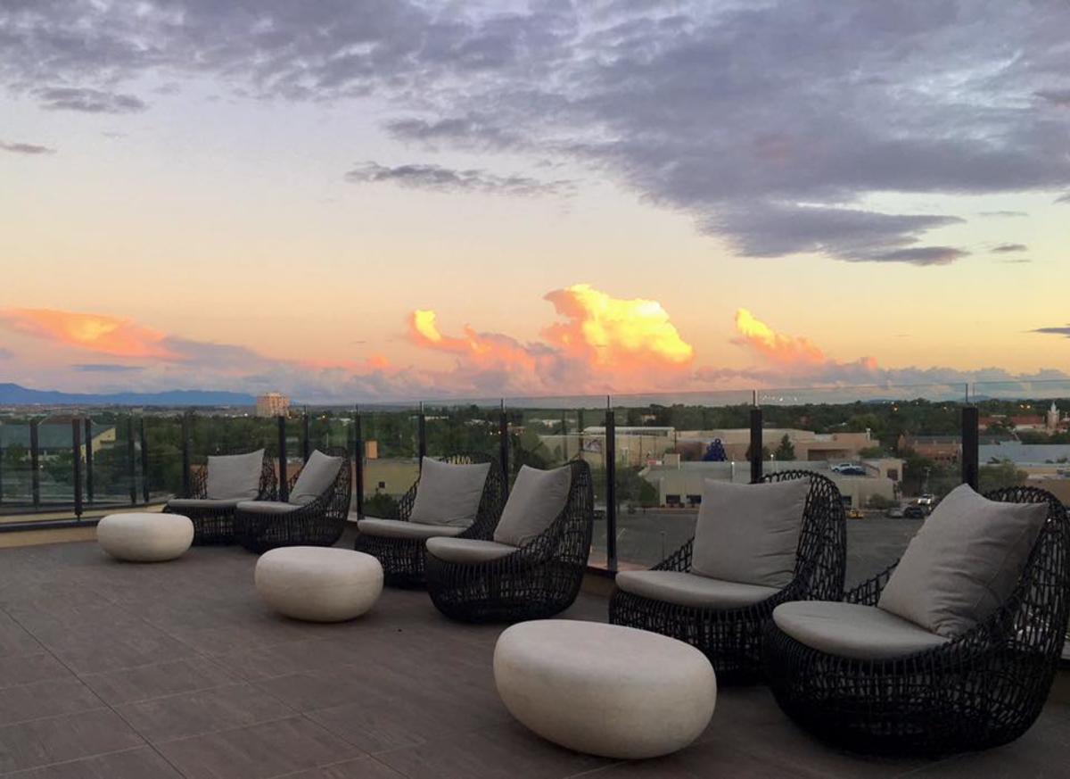 A view of the city from Level 5.