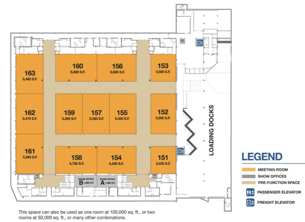 ACC North 100 Level Capacities