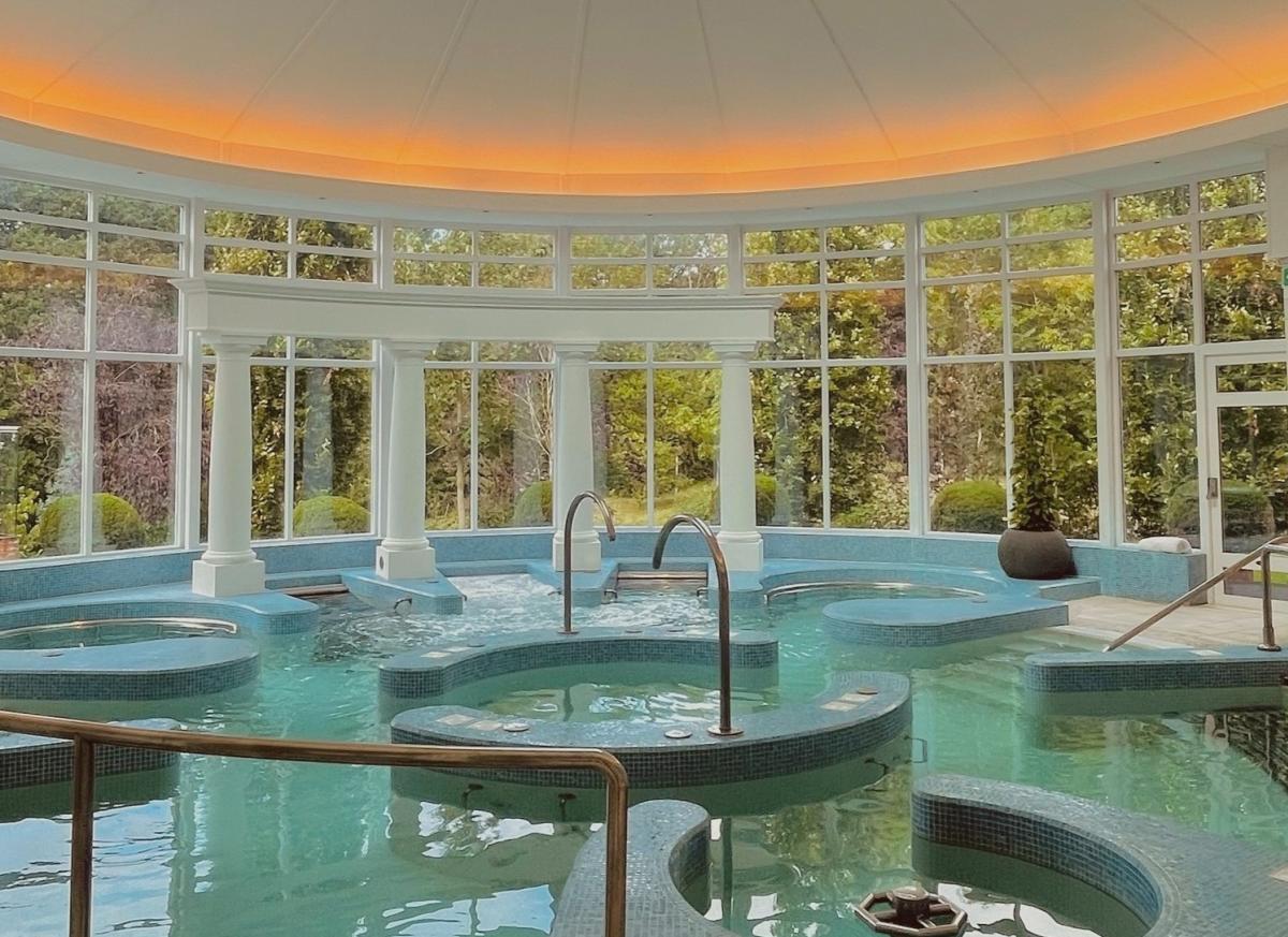 Interior of the Chewton Glen Spa in the New Forest