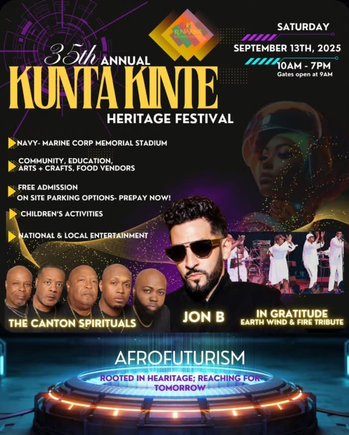 Kunta Kinte Heritage Festival Flyer 2025