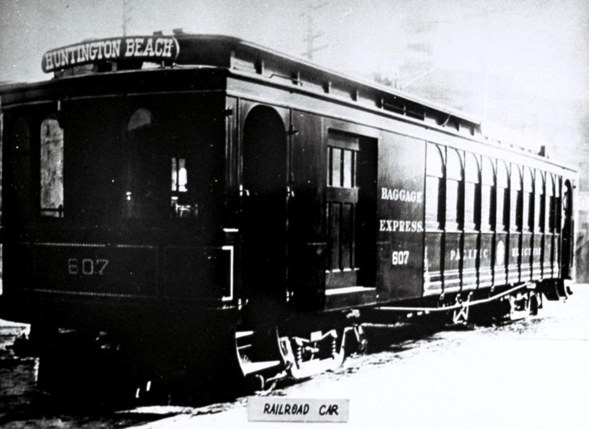 Huntington Beach History Railroad Car