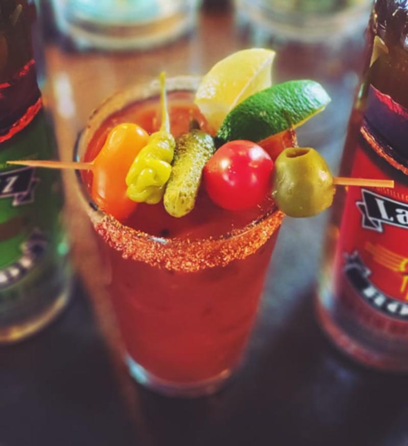 A picture of a bloody mary from Left Turn Distilling