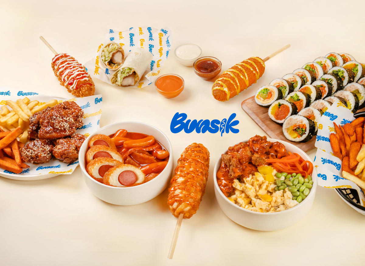Range of dishes from kimbap to korean corn dogs and bbq korean chicken from bunsik