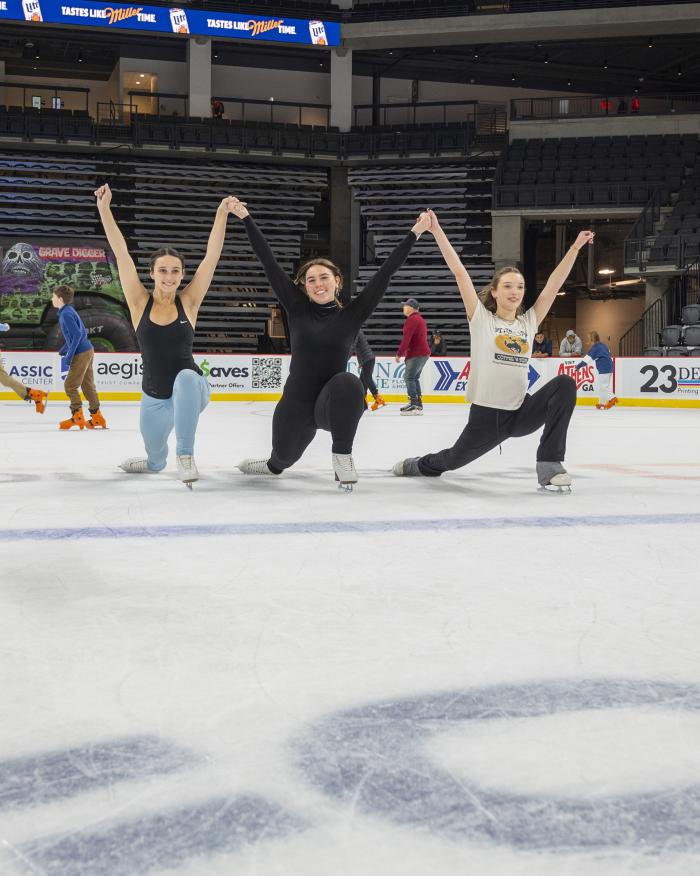 Ice skating