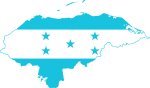 Honduras Flag Map