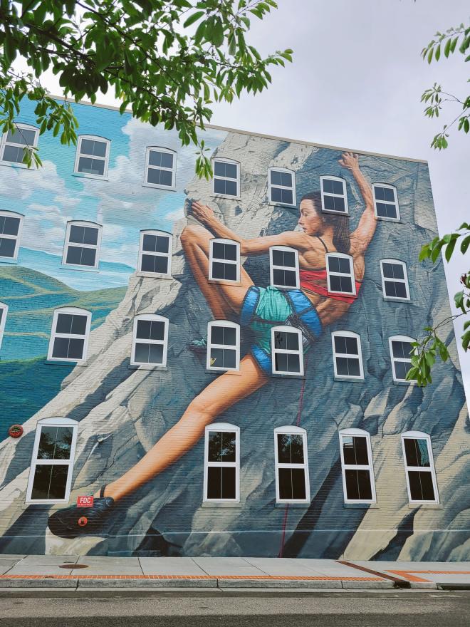 Freedom First Building - Art Mural - Downtown Roanoke, VA