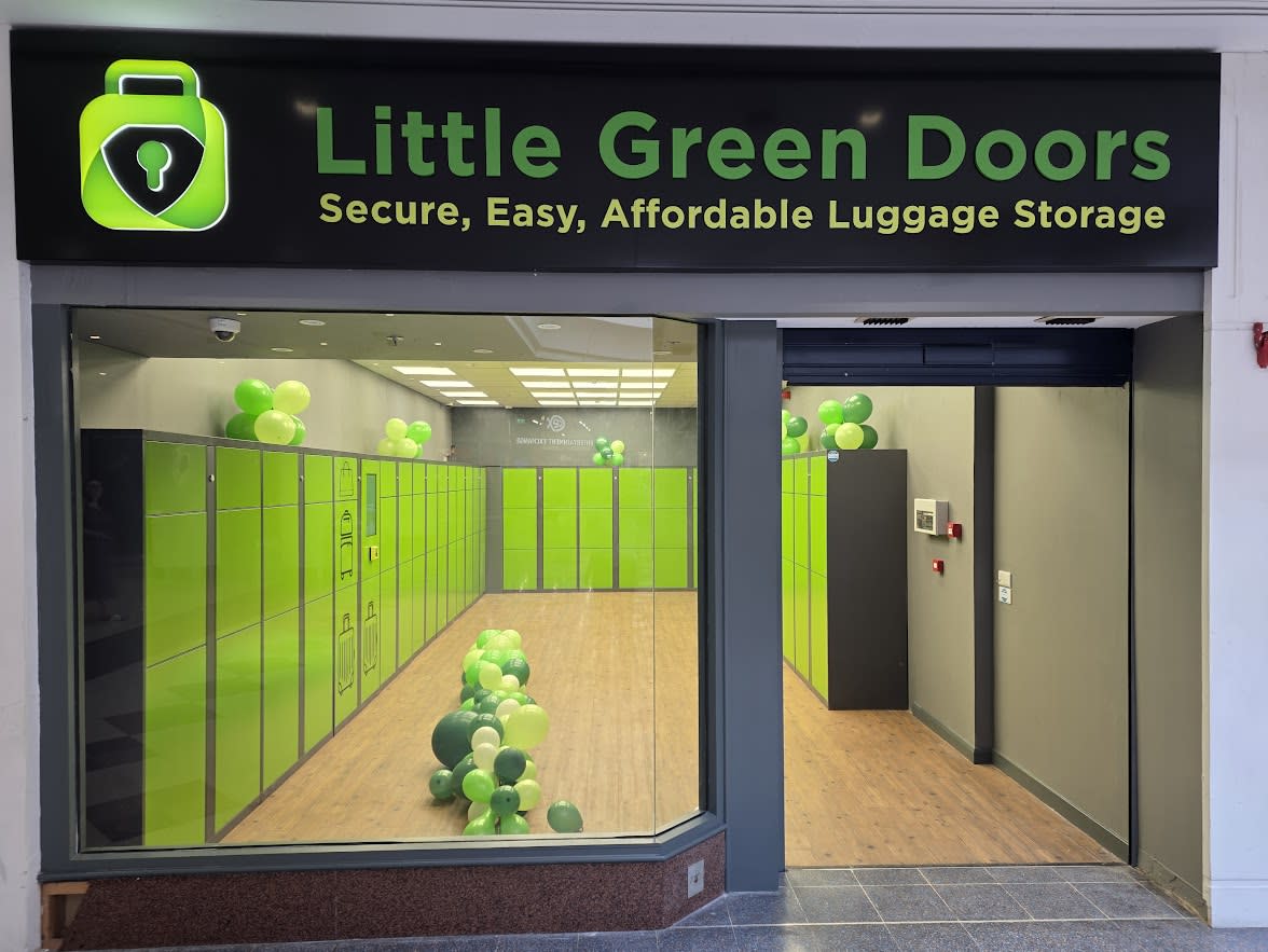 Little Green Doors left luggage storage unit in The Marlands
