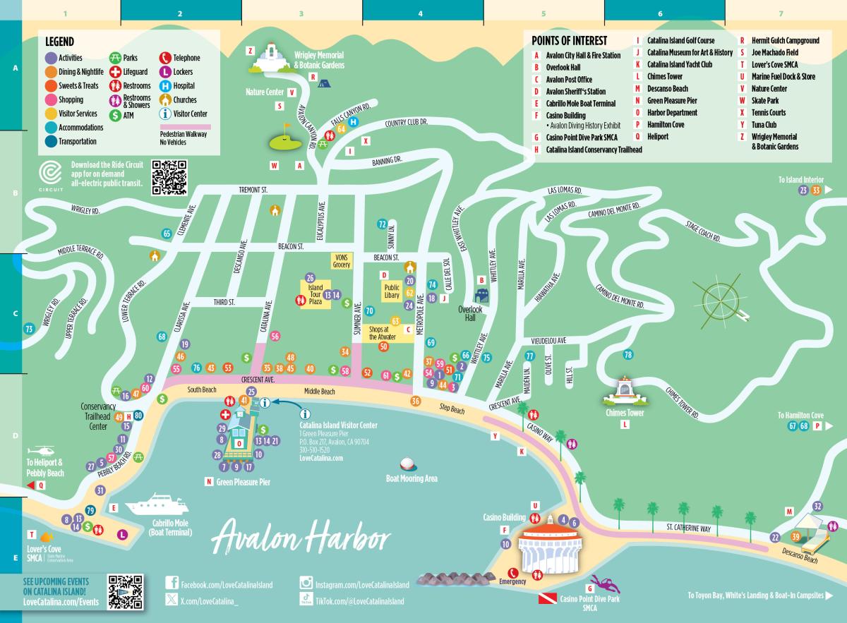 2024-25 Catalina Map - Avalon