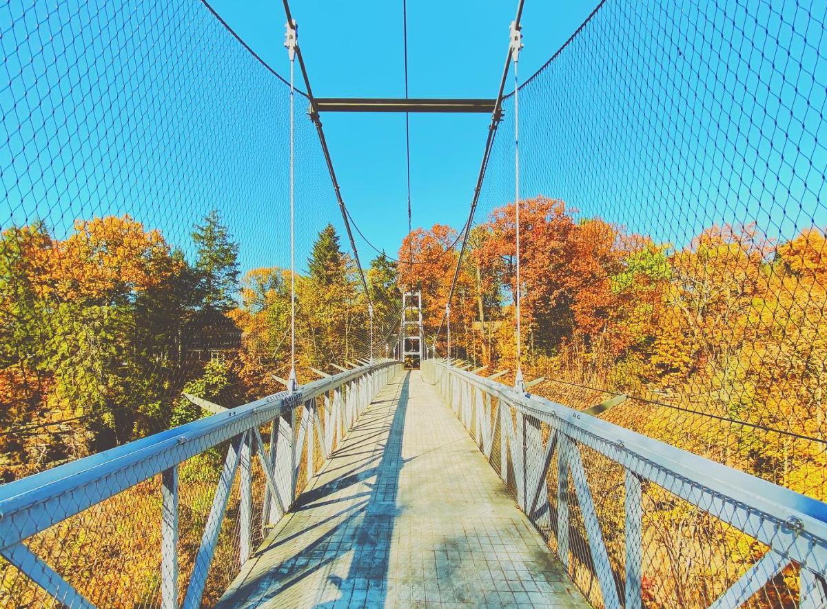 fall creek suspension bridge