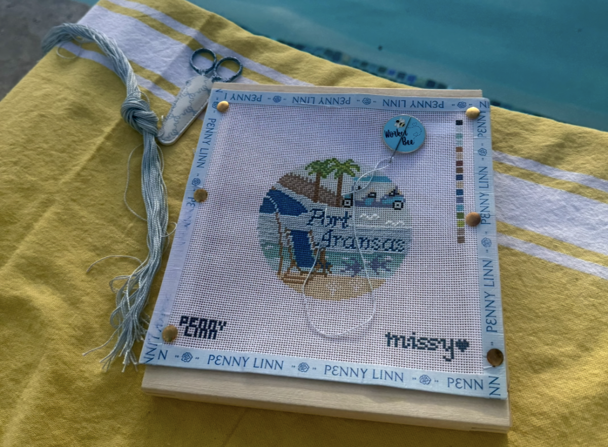 Needle point-pool-craft