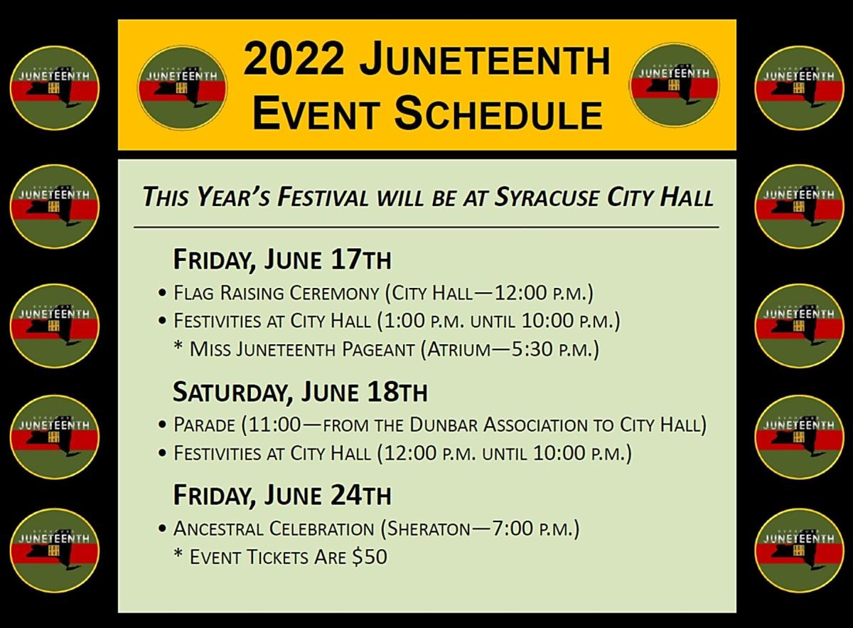 2022 Juneteenth Event Schedule