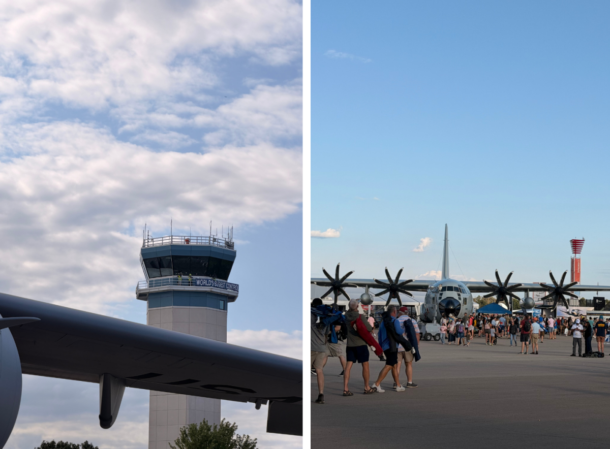 Control Tower and Boeing Plaza at EAA AirVenture