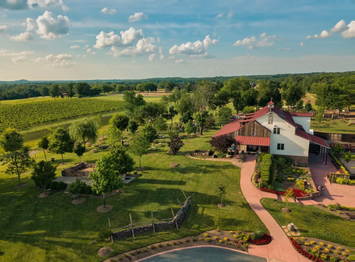 Aerial View of The Winery at Bull Run