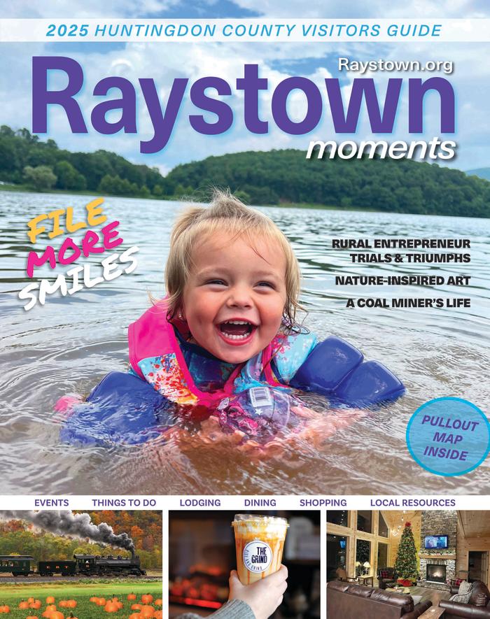 the cover of the 2025 Raystown Moments Visitors Guide