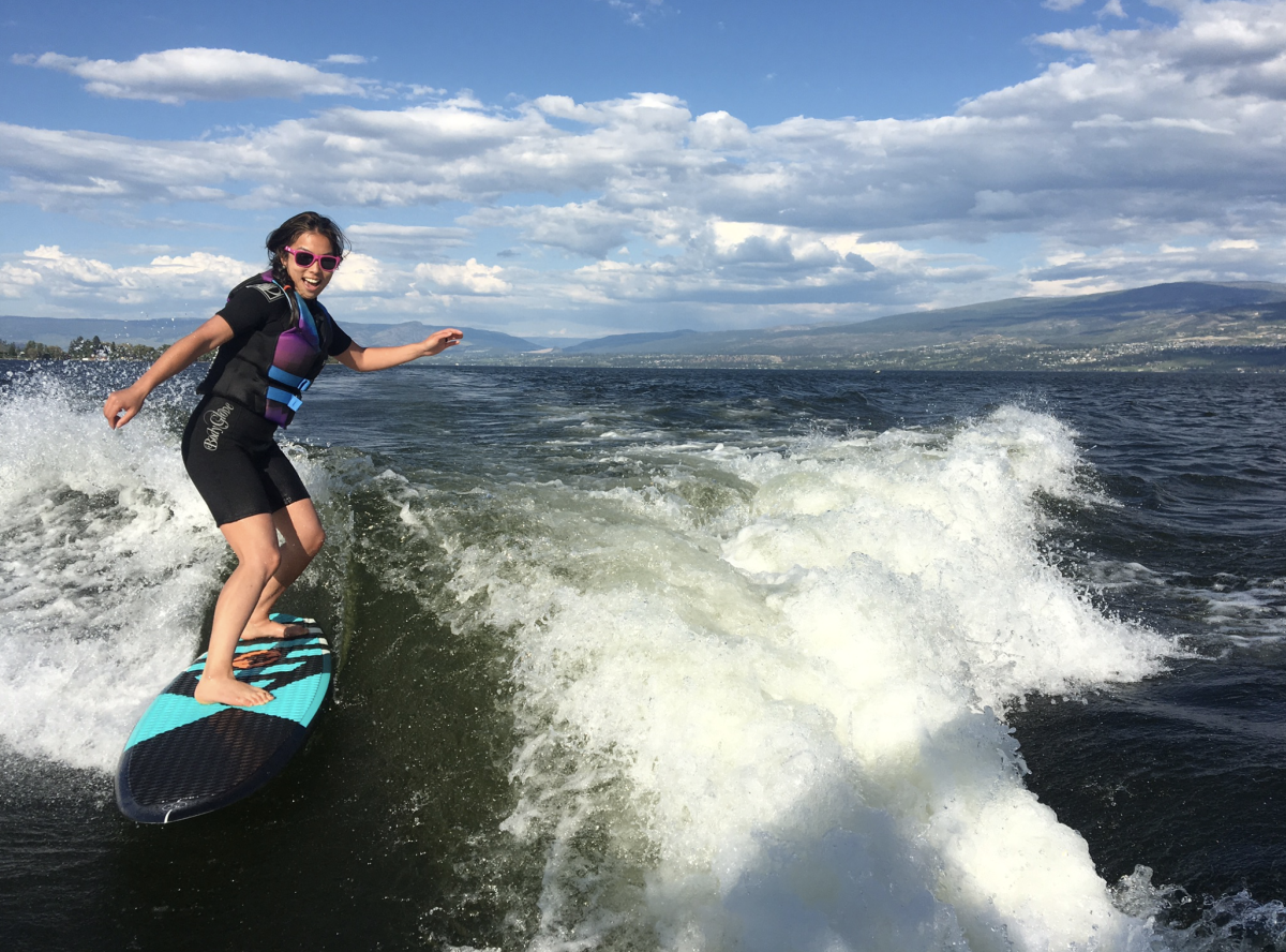 Wesla's Wakesurfing