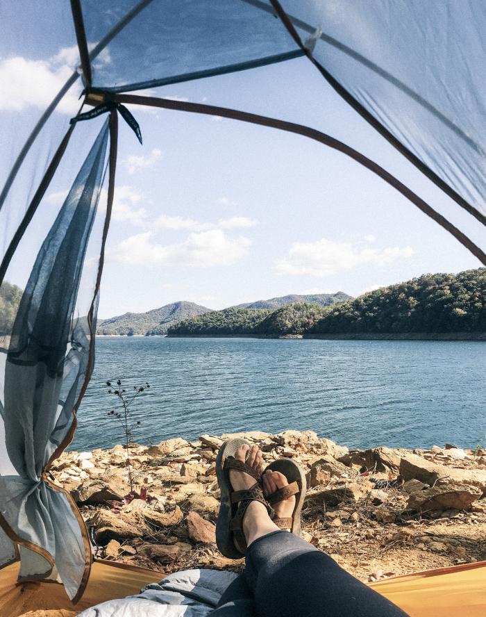 Remote Camping Fontana Lake