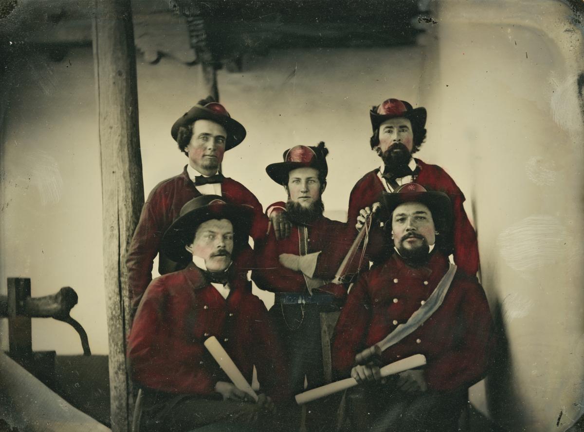 Santa Fe Fire Company, ca. 1861, New Mexico Magazine